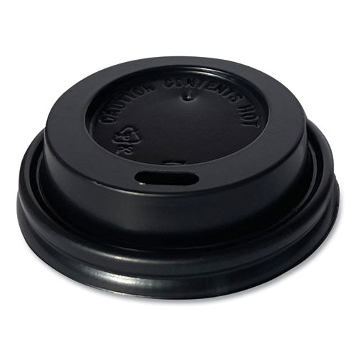 Image of Boardwalk® Hot Cup Lids, Fits 4 oz Hot Cups, Plastic, Black, 1,000/Carton