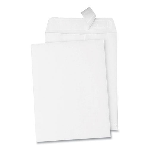 Image of Quality Park Redi-Strip Catalog Envelope, #1, Cheese Blade Flap, Redi-Strip Adhesive Closure, 6 x 9, White, 100/Box