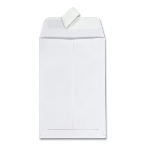 Image of Quality Park Redi-Strip Catalog Envelope, #1, Cheese Blade Flap, Redi-Strip Adhesive Closure, 6 x 9, White, 100/Box