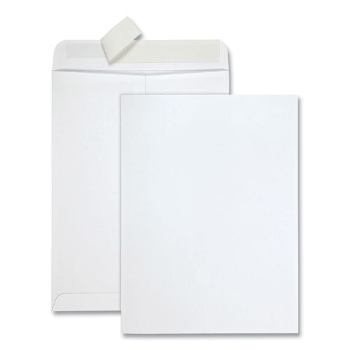 Image of Quality Park Redi-Strip Catalog Envelope, #10 1/2, Cheese Blade Flap, Redi-Strip Adhesive Closure, 9 x 12, White, 100/Box