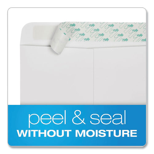 Image of Quality Park Redi-Strip Catalog Envelope, #10 1/2, Cheese Blade Flap, Redi-Strip Adhesive Closure, 9 x 12, White, 100/Box