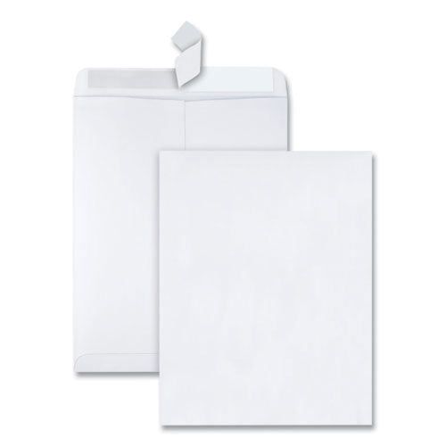 Image of Quality Park Redi-Strip Catalog Envelope, #13 1/2, Cheese Blade Flap, Redi-Strip Adhesive Closure, 10 x 13, White, 100/Box