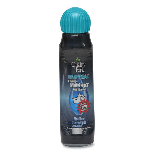 Image of Quality Park Envelope Moistener with Adhesive, 50 mL, Green