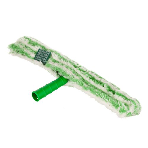 Image of Unger® Monsoon Plus StripWasher Complete with Green Plastic Handle, Green/White Sleeve, 18" Wide Sleeve, 10/Carton