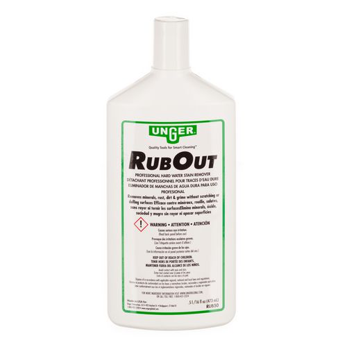 Image of Unger® RubOut Glass Cleaner, 16 oz Bottle, 12/Carton
