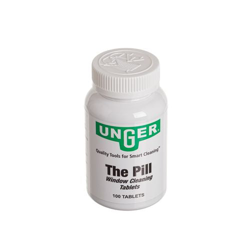 Image of Unger® Pill Window Cleaning Tablets, 100/Bottle, 12/Carton
