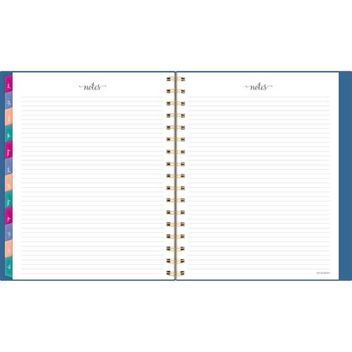 Image of AT-A-GLANCE® Harmony Weekly/Monthly Poly Planner, 8.88 x 7.69, Blue/Gold Cover, 13-Month (Jan to Jan): 2025 to 2026