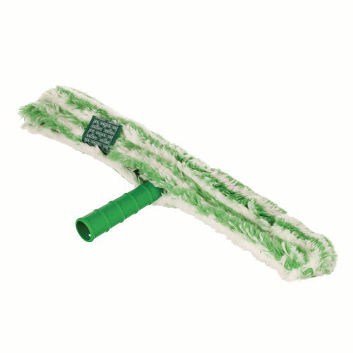 Image of Unger® Monsoon Plus StripWasher Complete with Green Plastic Handle, Green/White Sleeve, 18" Wide Sleeve