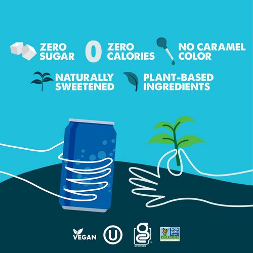 Image of Zevia® Zero Sugar Naturally Sweetened Green Tea, 12 oz Can, 12/Carton