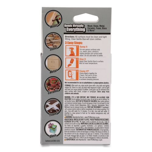 Image of Gorilla® Clear Gorilla Glue, 1.75 oz Bottle