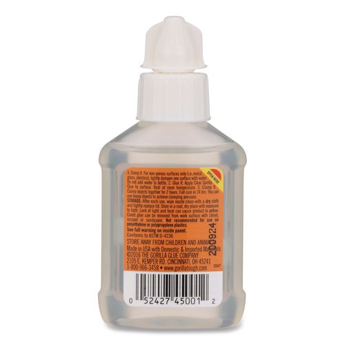 Image of Gorilla® Clear Gorilla Glue, 1.75 oz Bottle