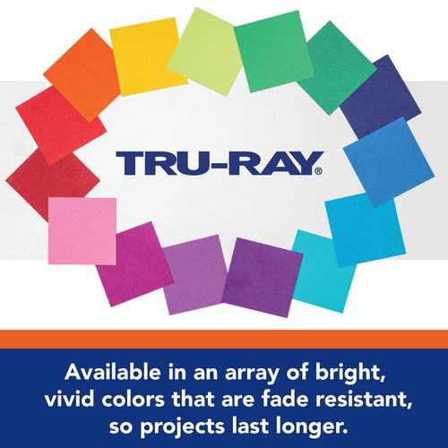 Image of Pacon® Tru-Ray Construction Paper, 76 lb Text Weight, 9 x 12, White, 50 Sheets/Pack, 50 Packs/Carton