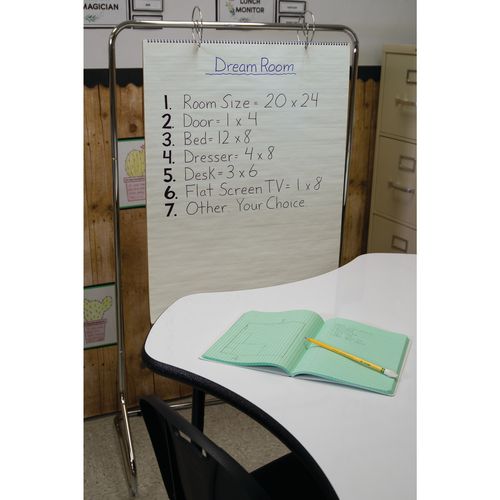 Image of Pacon® Chart Tablets, Presentation Format (1.5" Rule), 24 x 32, White, 25 Sheets, 12/Carton