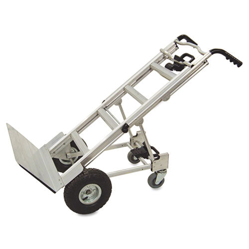 Image of Cosco® 3-in-1 Convertible Hand Truck, 800 lb to 1,000 lb Capacity, 21.06 x 21.85 x 48.03, Aluminum
