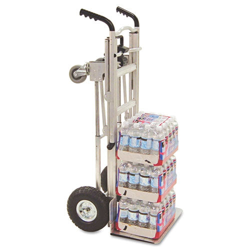 Image of Cosco® 3-in-1 Convertible Hand Truck, 800 lb to 1,000 lb Capacity, 21.06 x 21.85 x 48.03, Aluminum