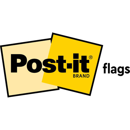 Image of Post-it® Flags 0.94" Wide Flags With Dispenser, Bright Blue, Bright Green, Purple, 60 Flags