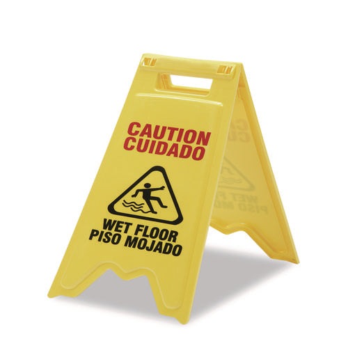 Image of 9905015882362, SKILCRAFT Wet Floor Sign, English and Spanish,
