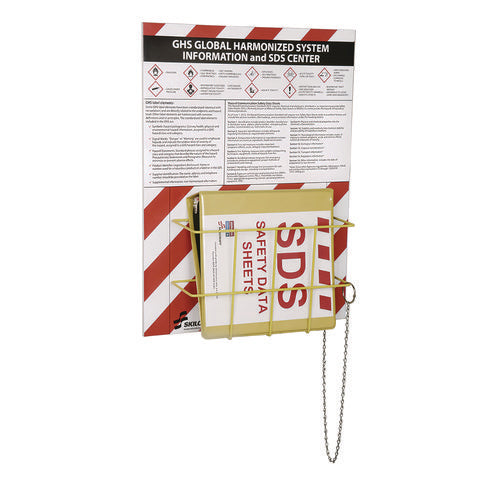 Image of 7510016236238, SKILCRAFT Global Harmonized System Information and Safety Data Sheet Center Kit, 24 x 3 x 18, Yellow/Red/White