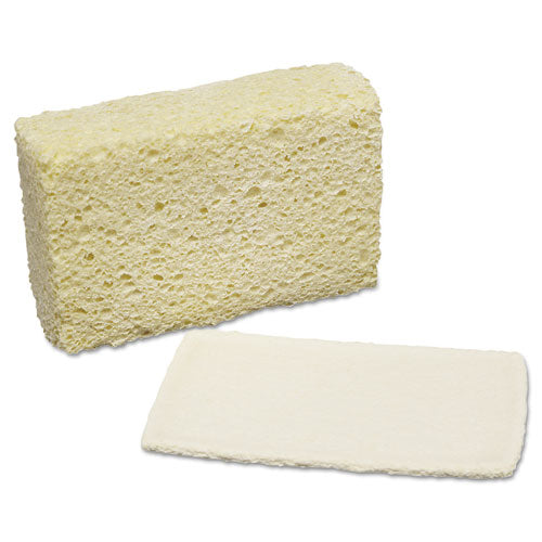 Image of 7920002402555, Skilcraft, Natural Cellulose Sponge, 3.63 X 5.75, 1.75" Thick, Natural, 12/pack