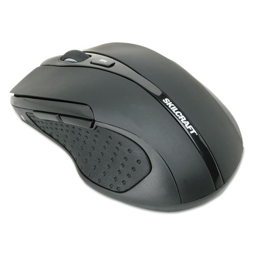 Image of 7025016518938, SKILCRAFT Optical Wireless Mouse, 2.4 GHz Frequency/26 ft Wireless Range, Right Hand Use, Black