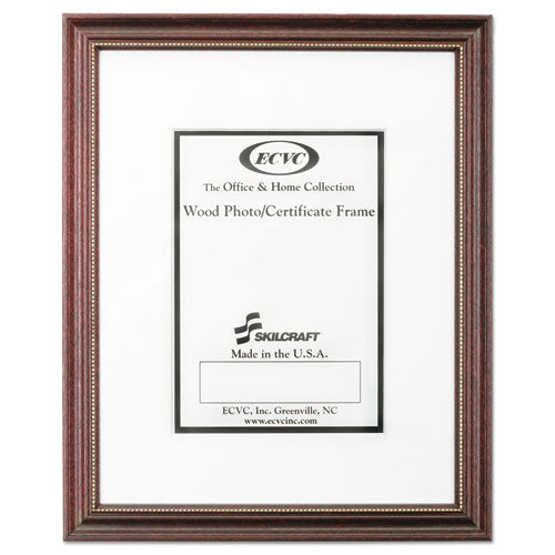 Image of 7105014246478, SKILCRAFT Mahogany Frames, Certificate/Photo, 11 x 14, 12/Carton