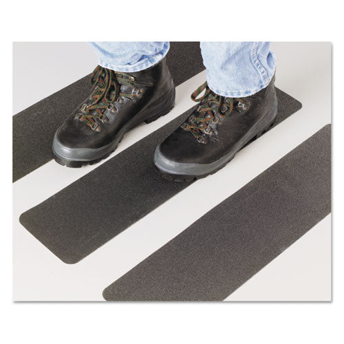 Image of 7220002050389, SKILCRAFT Peel-and-Stick Nonskid Tapes and Treads General Purpose, 24" x 6", Black, 50/Carton