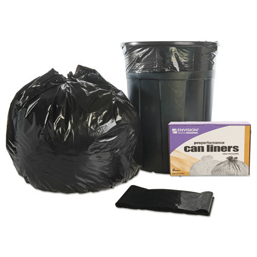 Image of 8105013862329, Skilcraft Recycled Content Trash Can Liners, 45 Gal, 1.5 Mil, 40" X 48", Black/brown, 100/carton