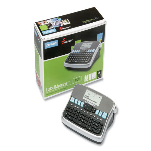 Image of 7490016576124, SKILCRAFT Dymo LabelManager 360D Desktop Label Maker Kit, 2 Lines, 2.8 x 7.76 x 5.91