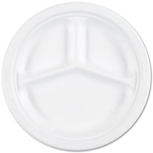 Image of 7350012636700, SKILCRAFT Waterproof Paper Plates, 10.25" dia, White, 500/Box