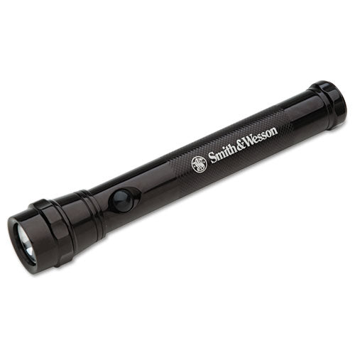 Image of 6230015132663, SKILCRAFT Smith and Wesson Aluminum Flashlight, 2 AA Batteries (Included), Black