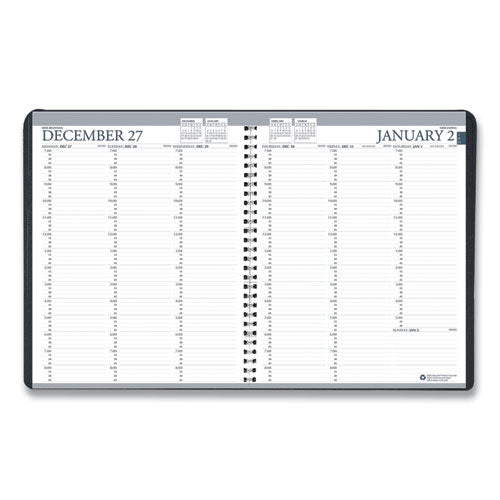 Image of 7510016828105, SKILCRAFT Professional Weekly Planner, 11 x 8.5, Black Cover, 12-Month (Jan to Dec): 2025