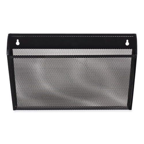 Image of Metal Mesh Wall File, Letter Size, 14" x 3.1" x 8.2", Black