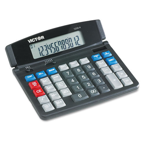 Image of Victor® 1200-4 Business Desktop Calculator, 12-Digit Lcd