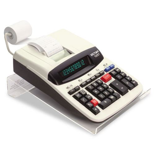 Image of Victor® Large Angled Acrylic Calculator Stand, 9 X 11 X 2, Clear