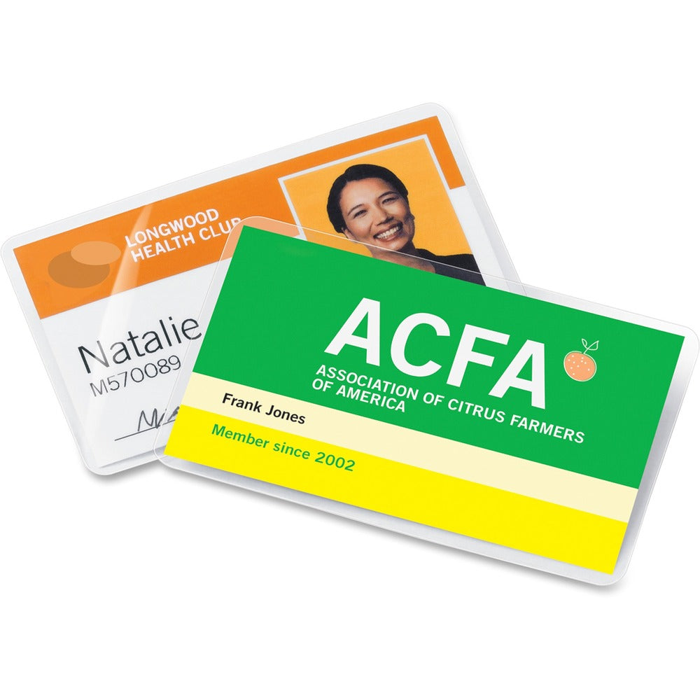 Image of GBC Laminating Pouches,Bus Card,7mil,3-11/16"x2-3/16",100/BX,CL