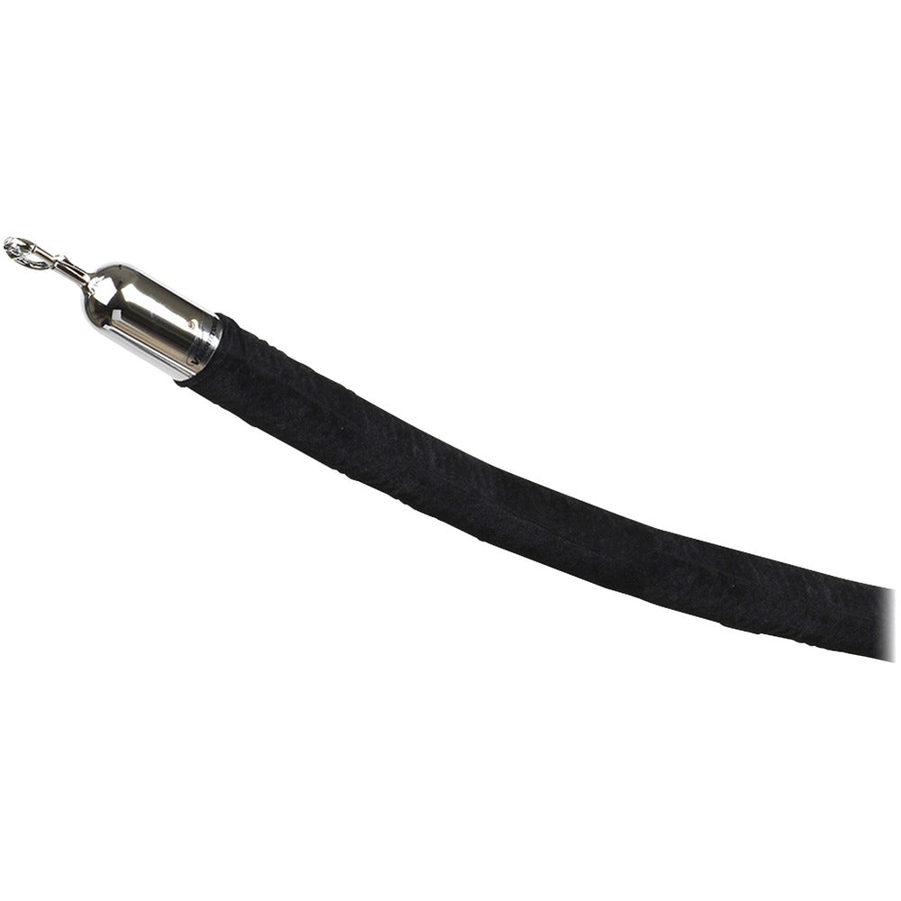 Image of Tatco Velour Rope, 6' Long, Black