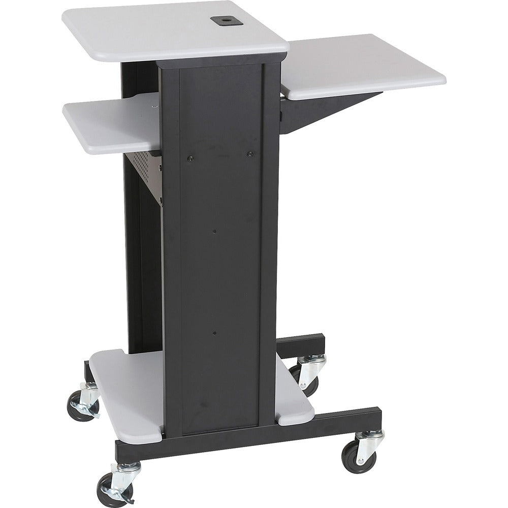 Image of Balt Inc. Presentation Cart,3 Shelves,18"x30"x40-1/4",GY/BK