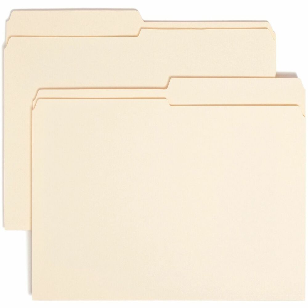 Image of Smead Top Tab Folders, 11 pt, 1/2 Cut Ast Tab, Letter, 100/BX, MLA