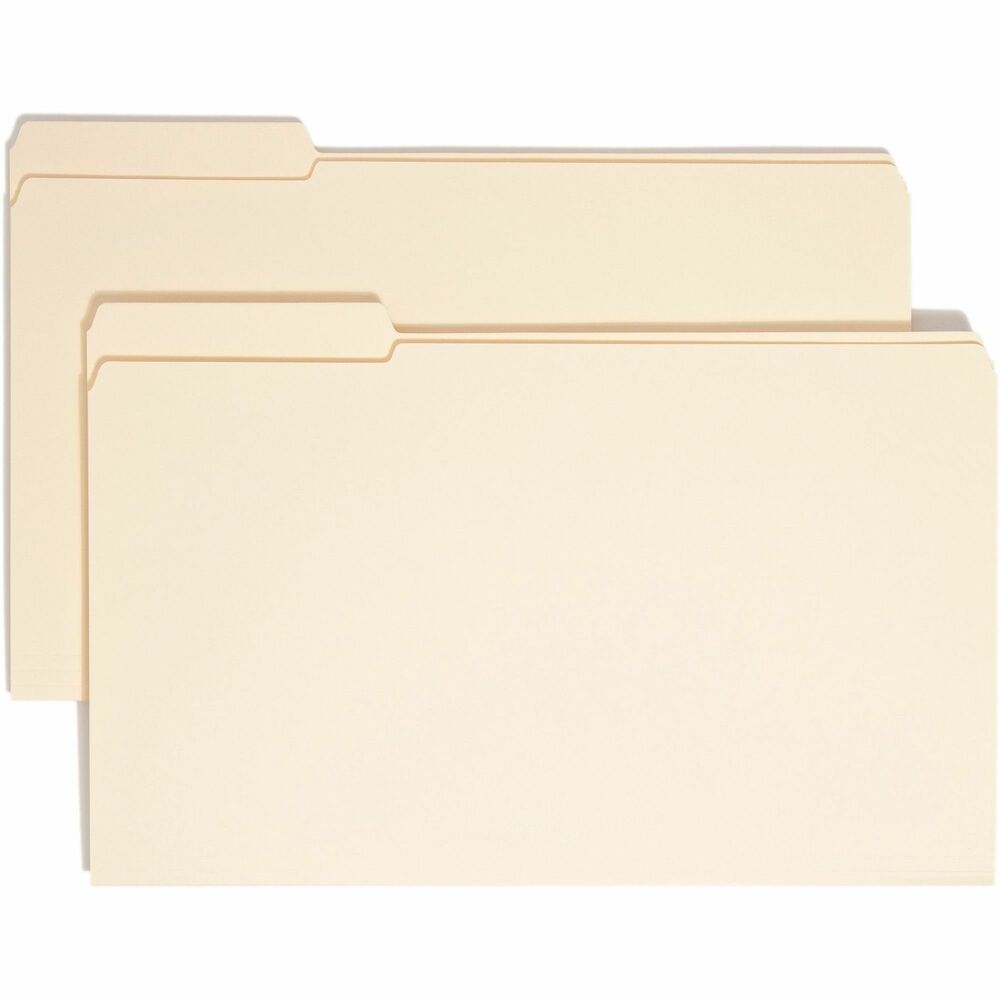 Image of Smead File Folders, 1/3 Left Tab Cut, 2 Ply, Legal, 100/BX, MLA