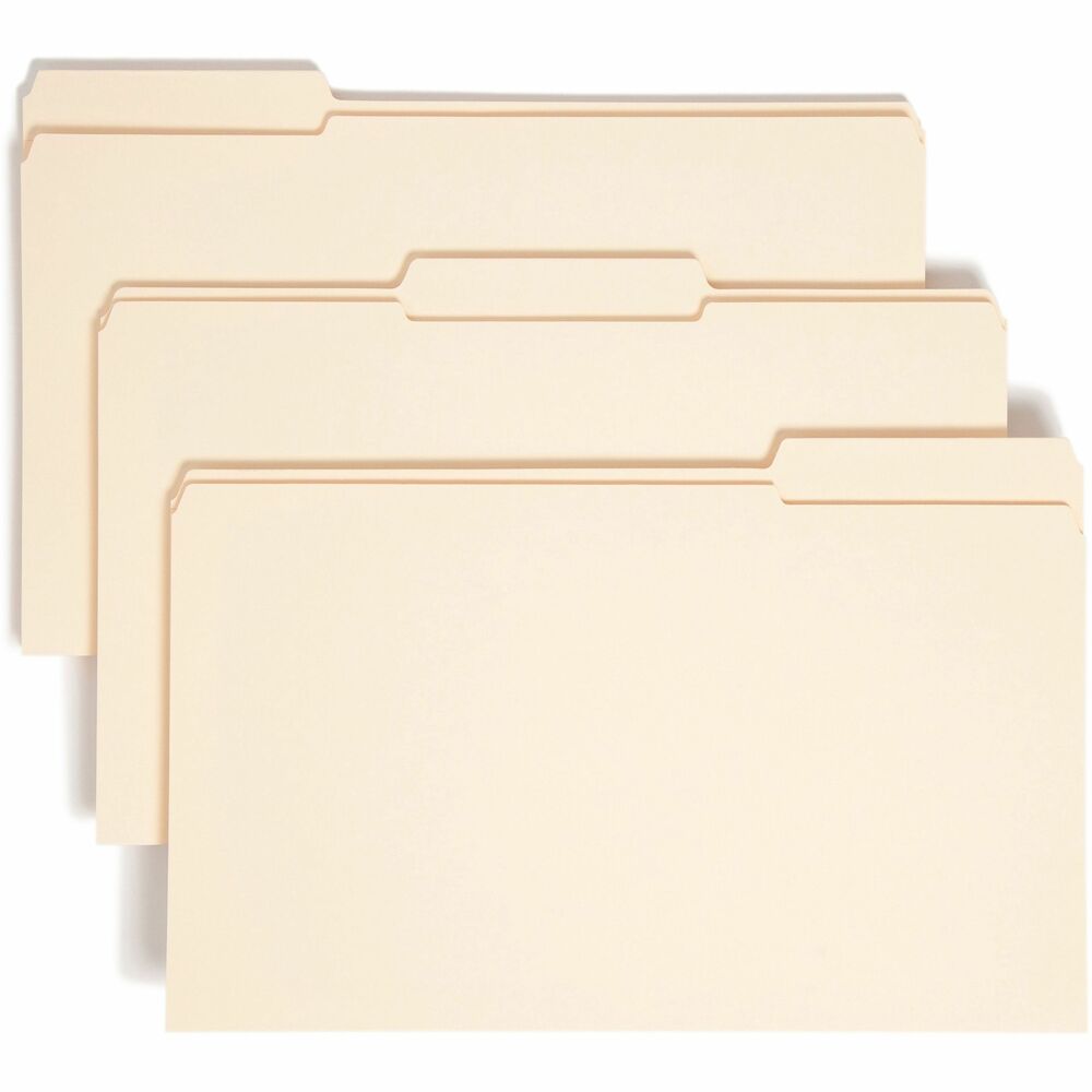 Image of Smead Exp File Folder, 1-1/2" Exp, 1/3 Cut, Legal, 50/BX, MLA