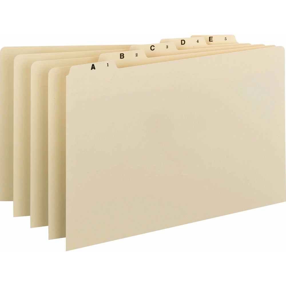 Image of Smead File Guides, A-Z, 1/5 Self Tab, Legal, Manila