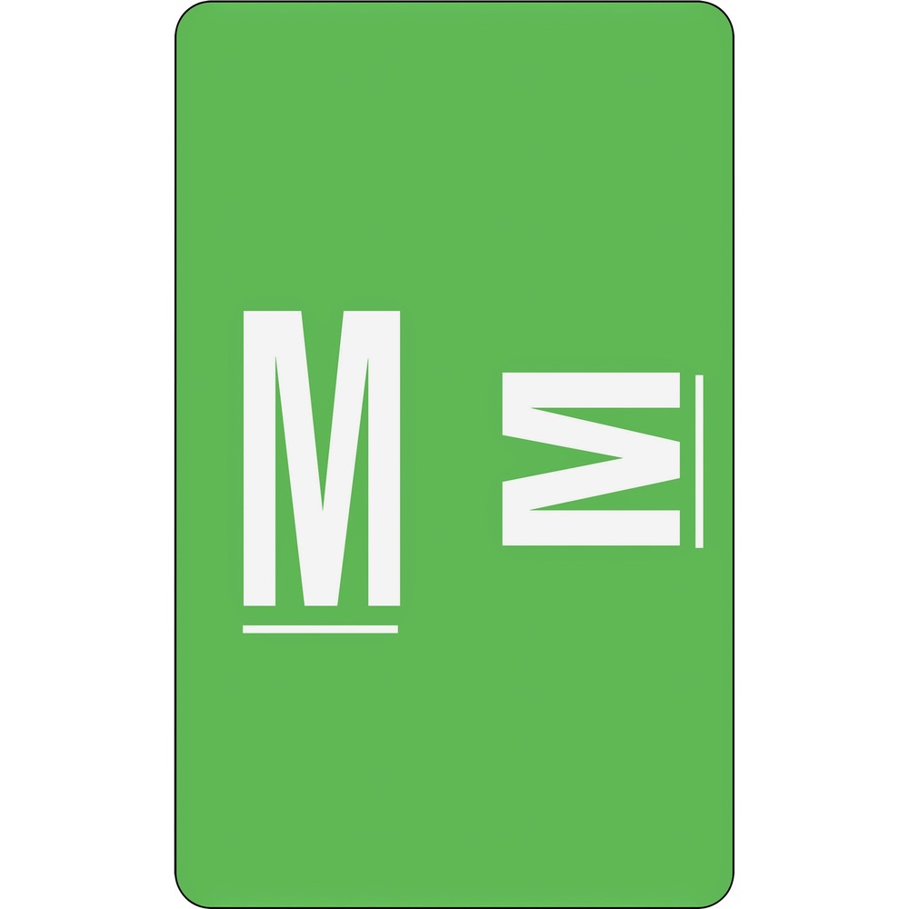Image of Smead Color Coded Label, "M", 100/PK, Light Green