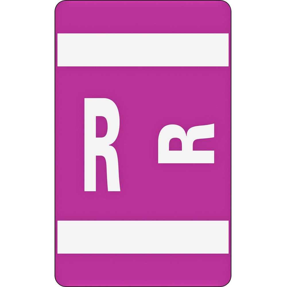 Image of Smead Color Coded Label, "R", 100/PK, Purple