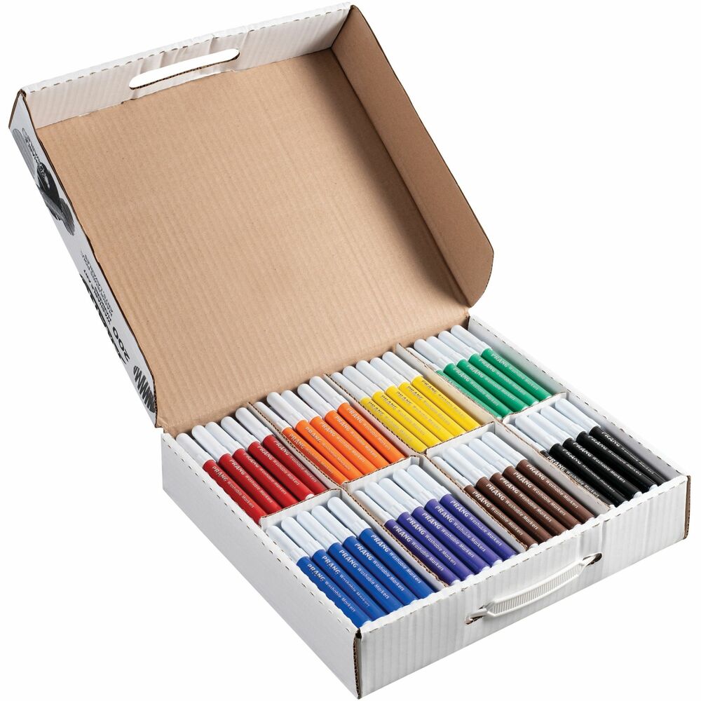 Image of Dixon Ticonderoga Company Washable Markers,Master Pack,Bullet,25/Color,200/BX,AST