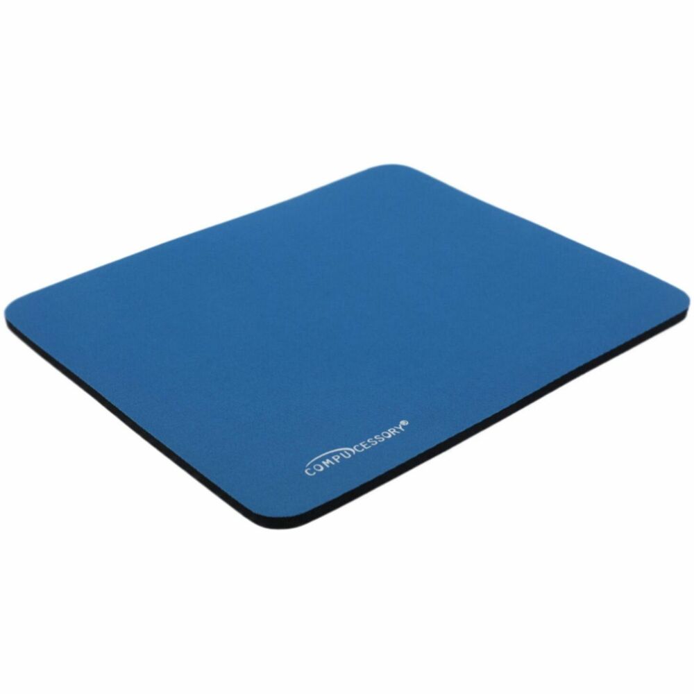 Image of Compucessory Economy Mouse Pad, Nonskid Rubber Base, 9-1/2"x8-1/2", Blue