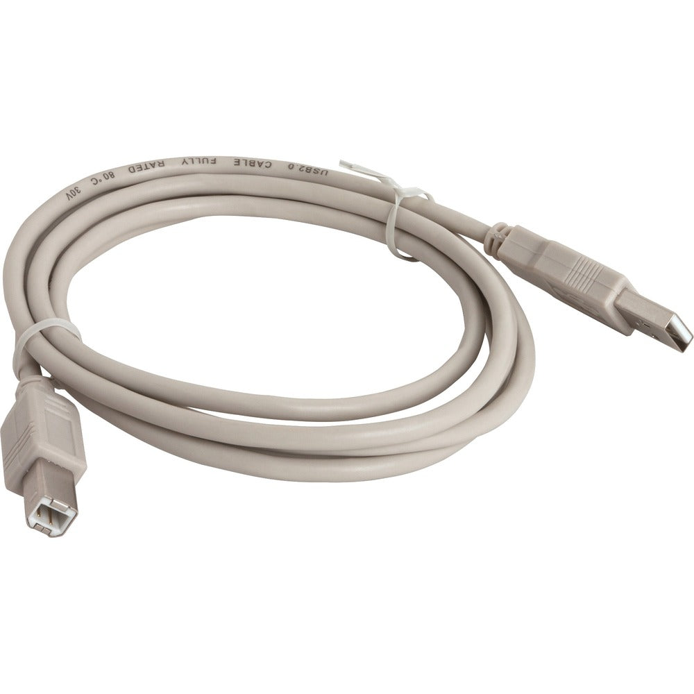 Image of Compucessory A-B USB 2.0 Cable, Plug and Play, 6', Gray