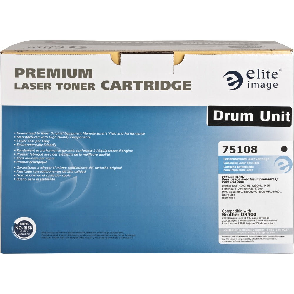 Image of Elite Image Drum Unit, f/ Brother DR400, 20,000 Page Yield