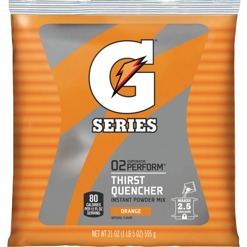 Image of Quaker Foods Gatorade Mix,2-1/2 Gal Yld/Pouch,21 oz.,Orange