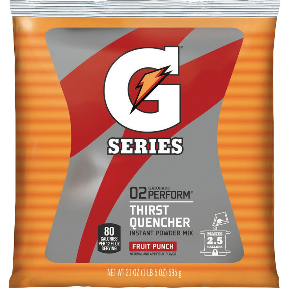 Image of Quaker Foods Gatorade Mix,2-1/2 Gal Yld/Pouch,21 oz.,Fruit Punch