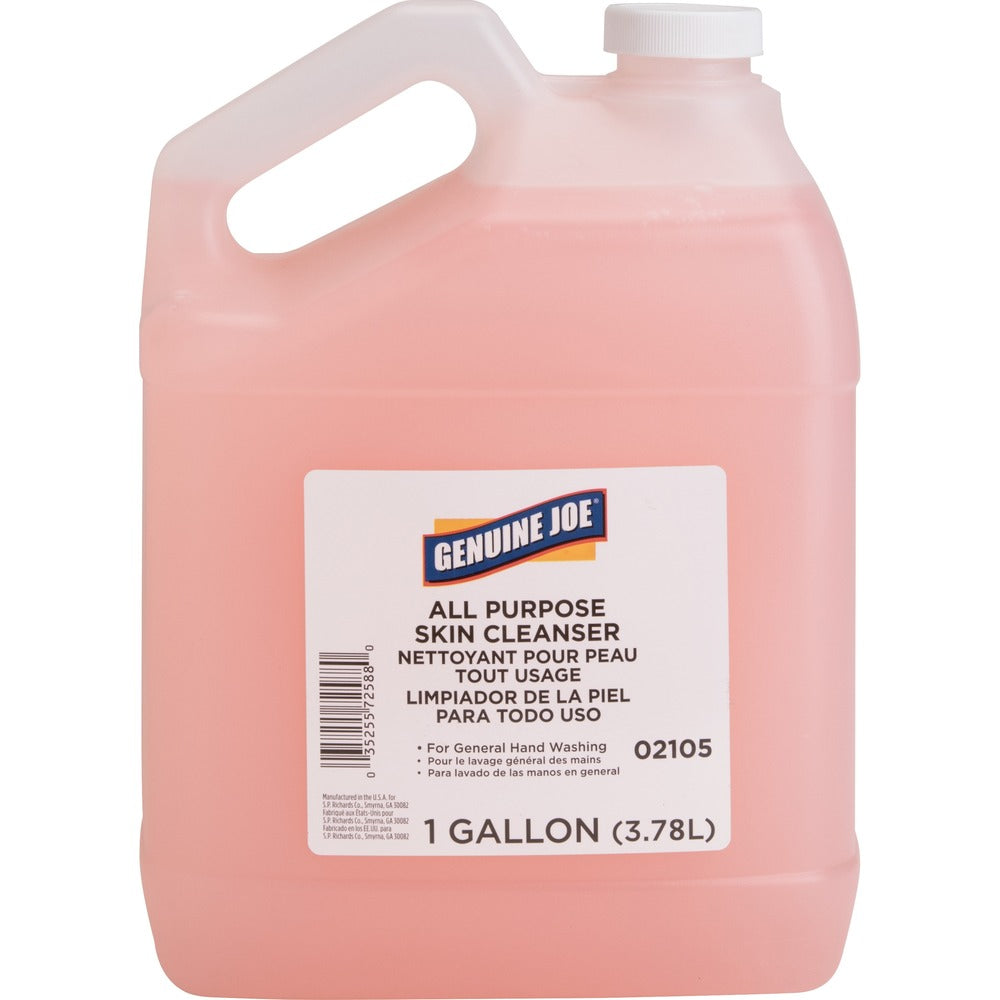 Image of Genuine Joe Hand Soap Lotion, Dispenser Refill, 1 Gallon, Pink